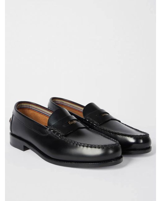 Paul Smith Black Lido Moccasins for men