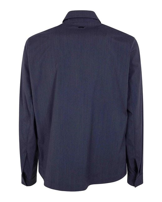 Herno Blue Shirt Jacket Functional for men