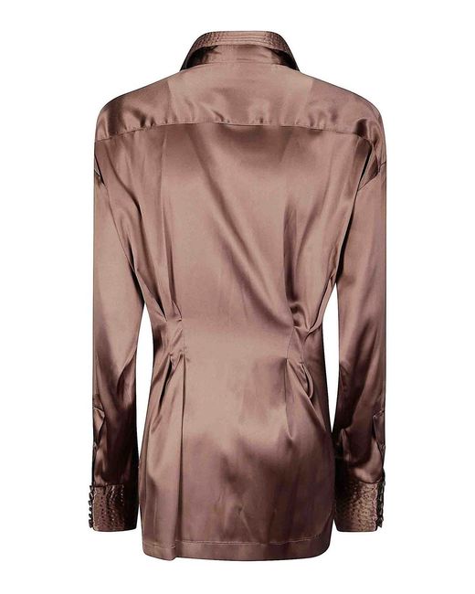 Dries Van Noten Brown Shirt