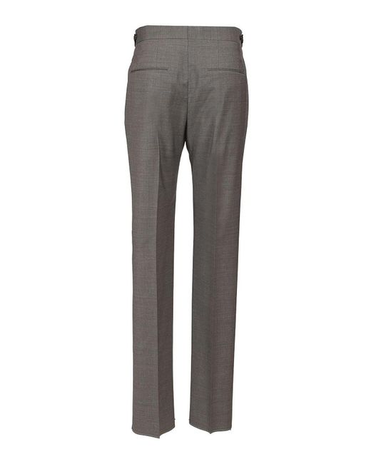 Tagliatore Gray Prince Of Wales Trousers for men