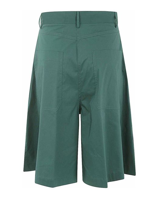 Liviana Conti Green Cotton Shorts