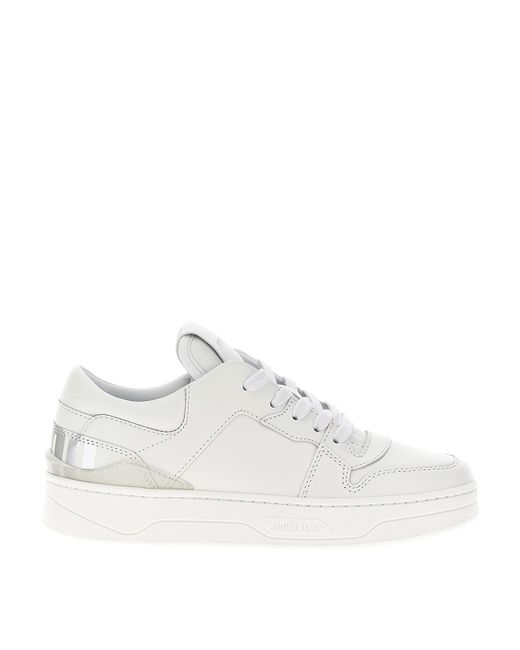Jimmy Choo White Florence Sneakers