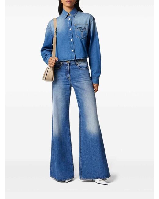 Versace Blue Denim Shirt