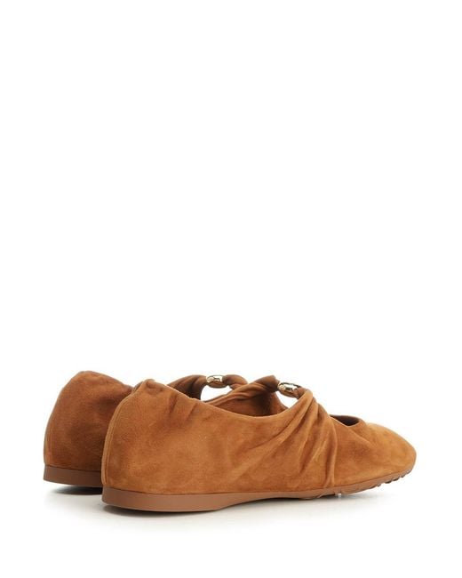 Loewe Brown Soft Ballerina