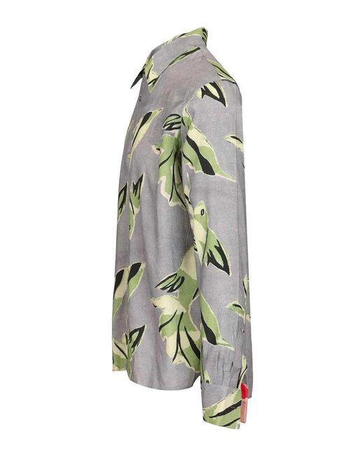 Paul Smith Gray Viscose Shirt for men