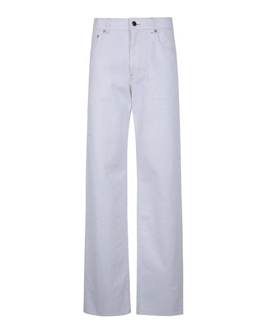 Fabiana Filippi White Wide Leg Trousers