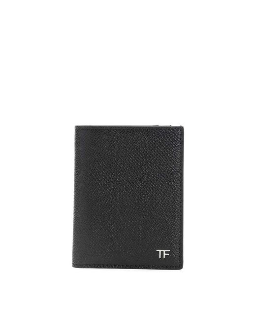 Tom Ford Black Calf Leather Wallet for men