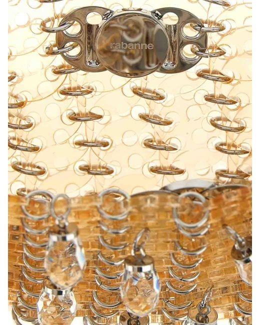 Rabanne White 1969 Nano Crystal Resin Shoulder Bag
