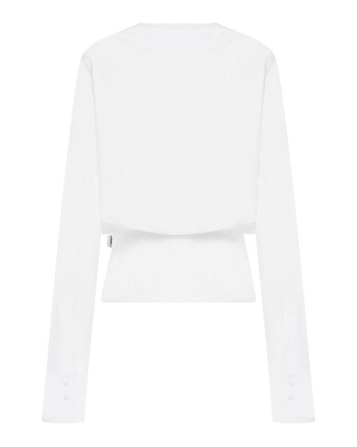The Attico White Cotton Popl