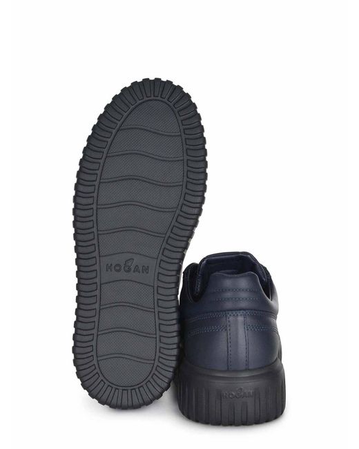 Hogan Blue Sneakers Made Of Leather for men