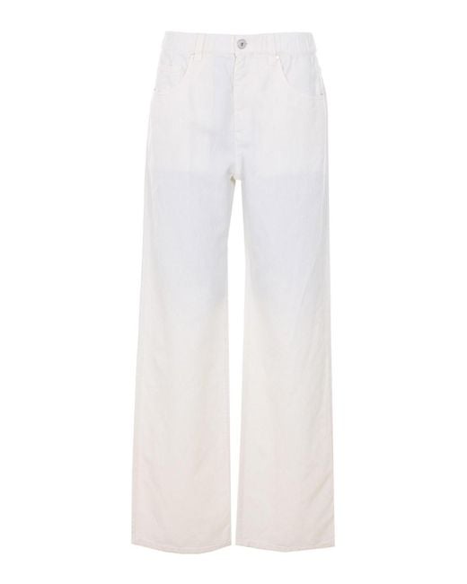 Brunello Cucinelli White Pants