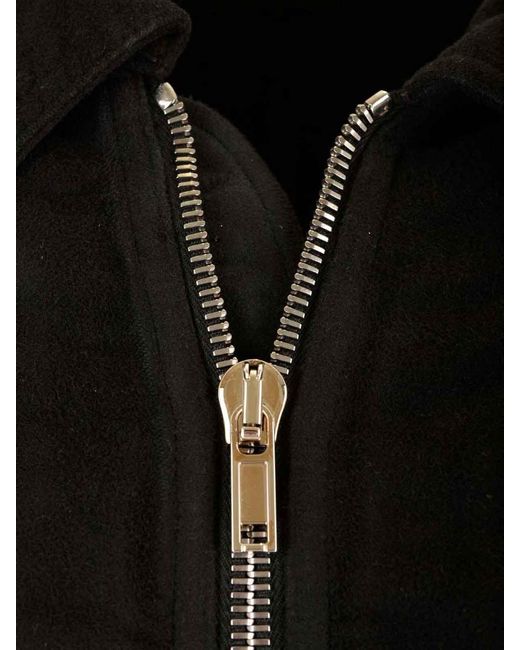 Rick Owens Black Padded Cotton-Moleskin Jacket for men