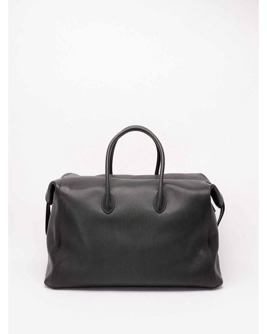 Santoni Black Duffle Bag for men