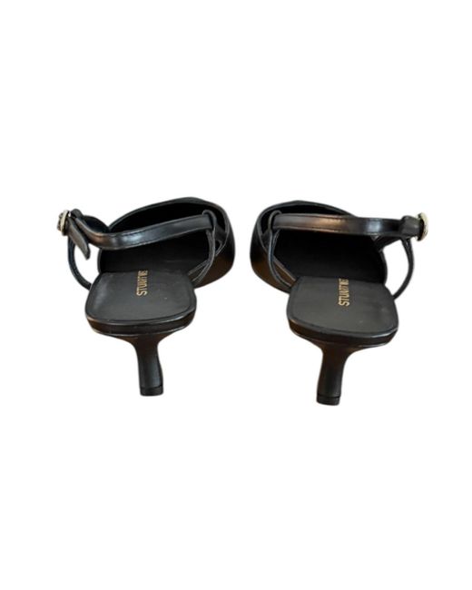 Stuart Weitzman Black Vinnie 50 Slingback