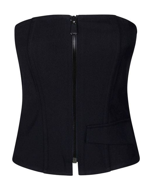 Pinko Black Cannubi Top Diagonal Mixed