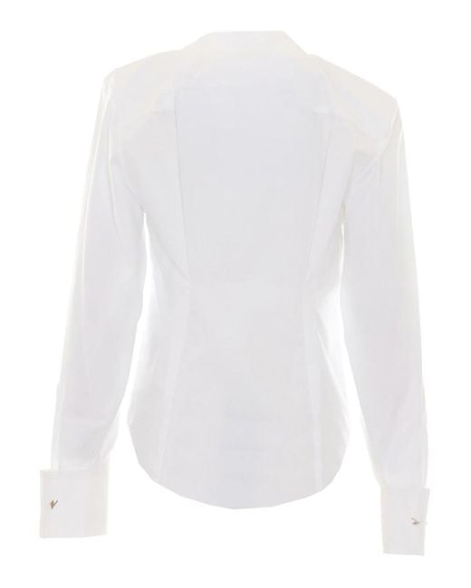 The Attico White Shirt With Frontal Buttons Closure
