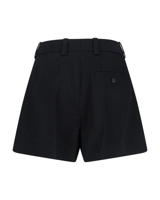 Givenchy Black Wool Shorts
