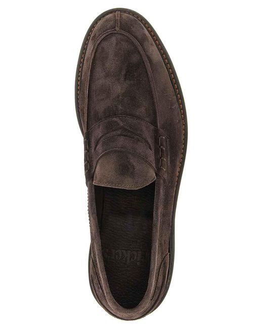 Tricker's Gray Adam Loafers for men