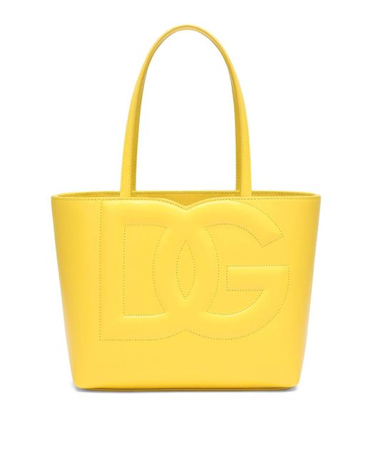 Dolce & Gabbana Yellow Dg Logo Bag