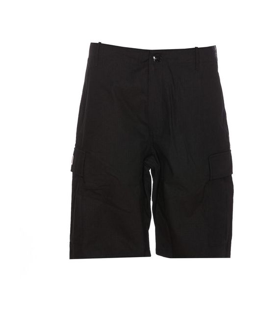 KENZO Black Paris Cargo Workwear Shorts for men