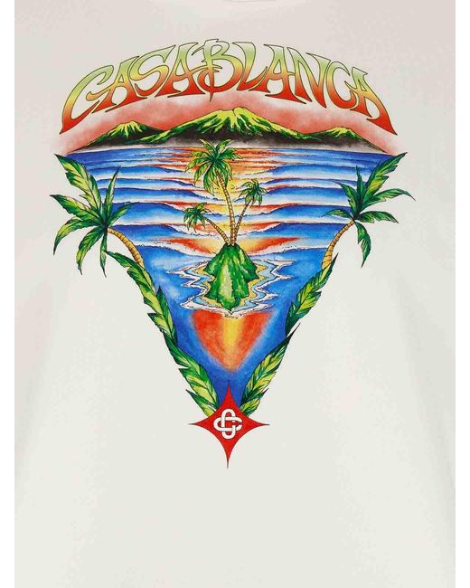Casablanca White Innocence Triangle Sweatshirt for men