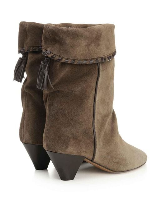 Isabel Marant Brown Draped Boots