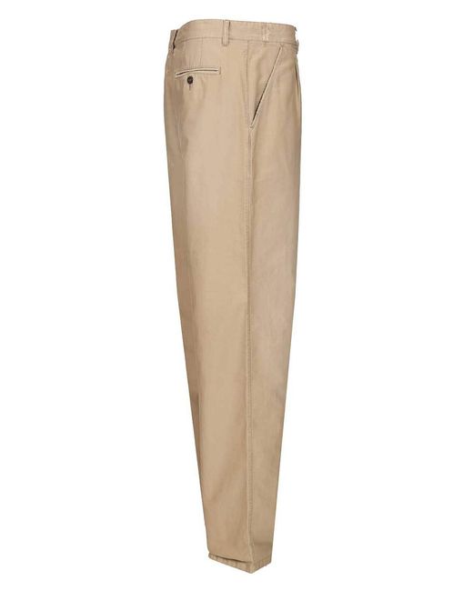 Maison Margiela Natural Cotton Trousers for men