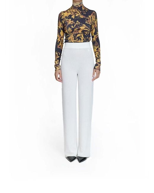 Genny White Cashmere Trousers