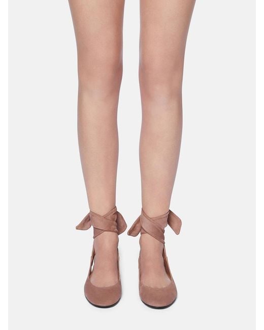 The Attico Pink Cloe Ballerina Shoes