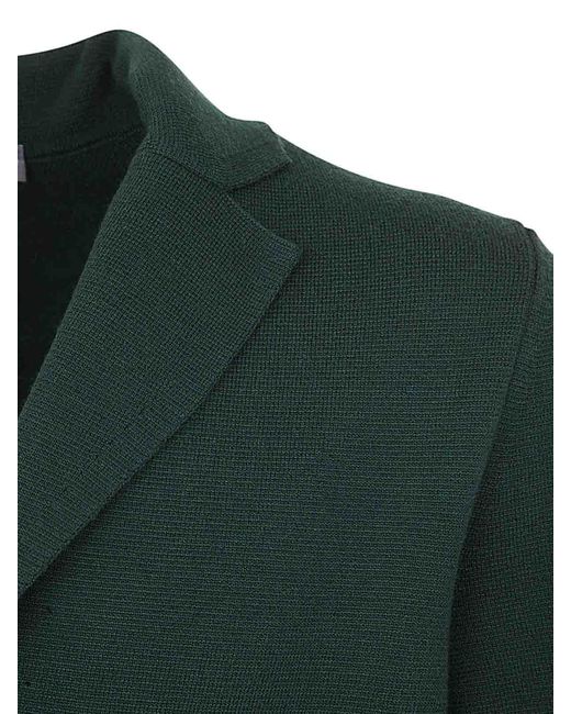 Drumohr Green Single Breasted Blazer for men