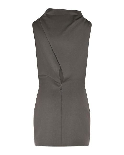 Khaite Gray Astor' Mini Dress