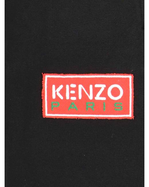 KENZO Black Sport Trousers for men