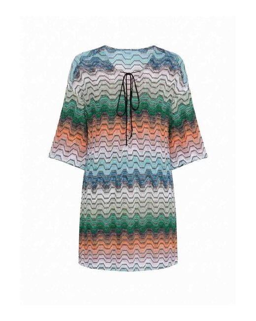 Missoni Green Short Cover Up