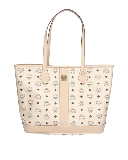 MCM Natural Liz Tote Bag