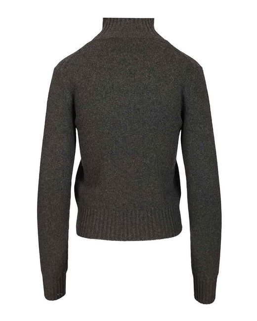 AMI Black Turtleneck Sweater