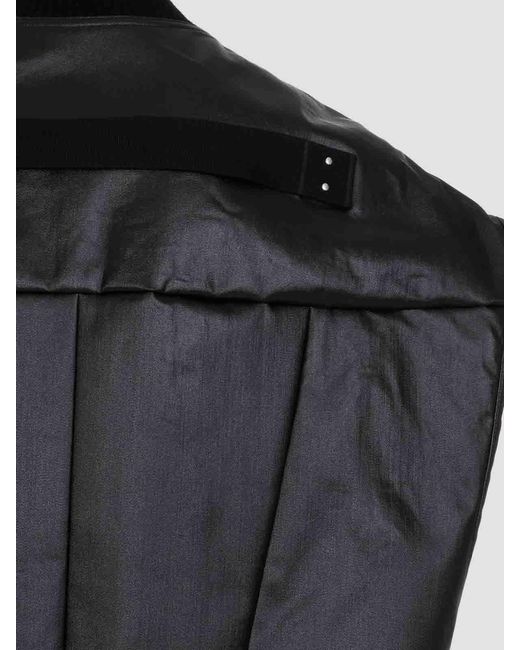 Rick Owens Jumbo Flight Denim Vest in Black for Men | Lyst