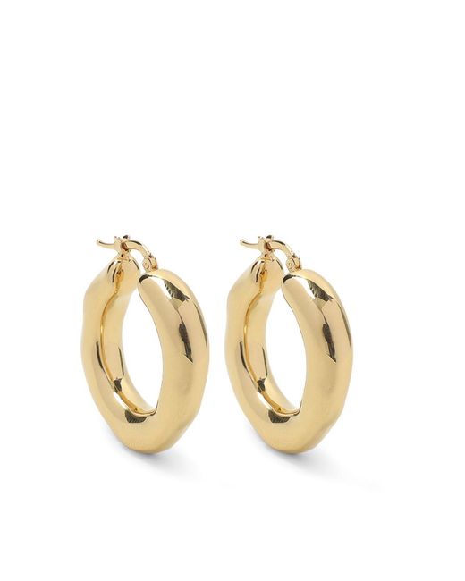 Jil Sander Metallic Brass Earrings