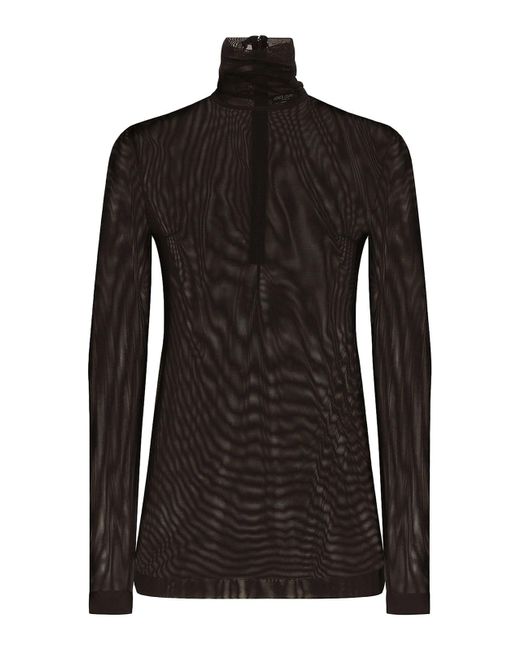 Dolce & Gabbana Black Nylon Top