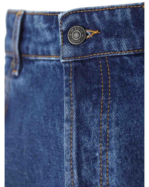 MSGM Blue Msgm Jeans for men