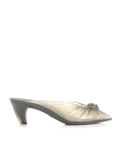 Chloé Gray Chlo Jelly Mules