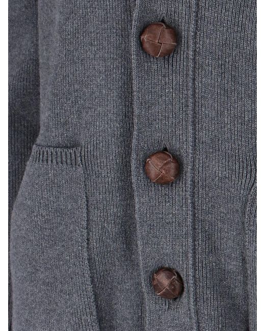 Golden Goose Deluxe Brand Gray Grey Cotton Oversize Cardigan