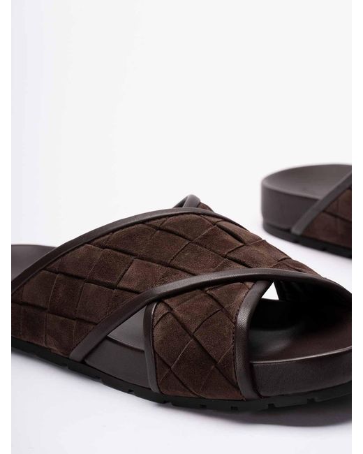 Bottega Veneta Brown Tarik Sandals for men