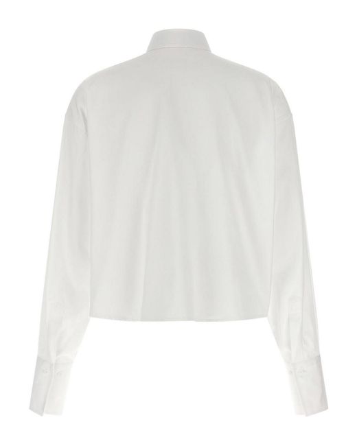 Ermanno Scervino White Cotton Blouse