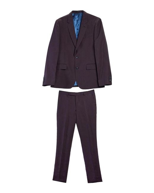 Paul Smith Blue Soho Linen Suit for men