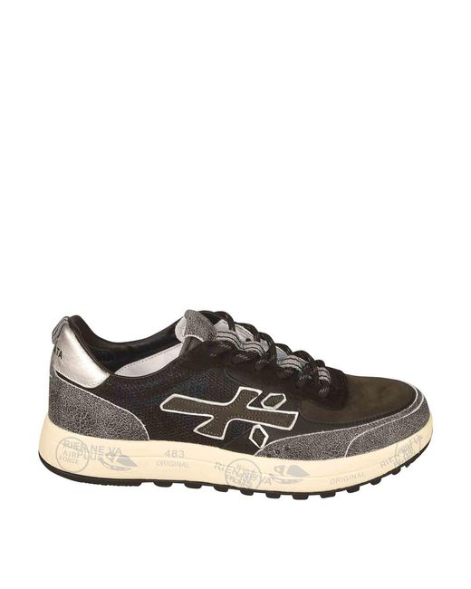 Premiata Black Baskets Lucy for men