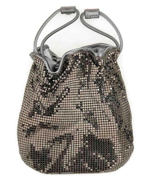 Anya Hindmarch Gray Pouch In Mesh