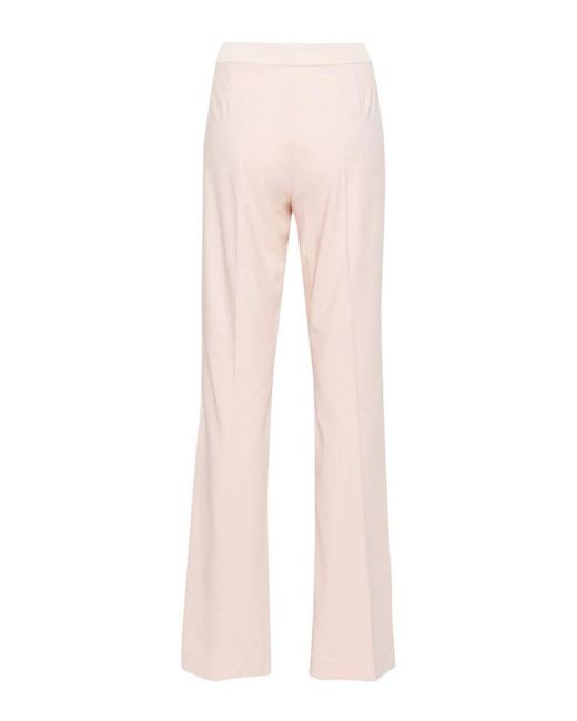 D. EXTERIOR Pink Flared Design Trousers