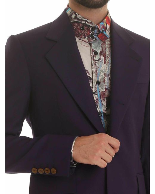 Vivienne Westwood Blue Wool Jacket for men