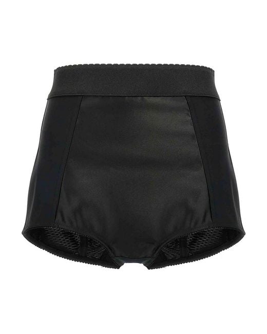 Dolce & Gabbana Black Satin Culottes