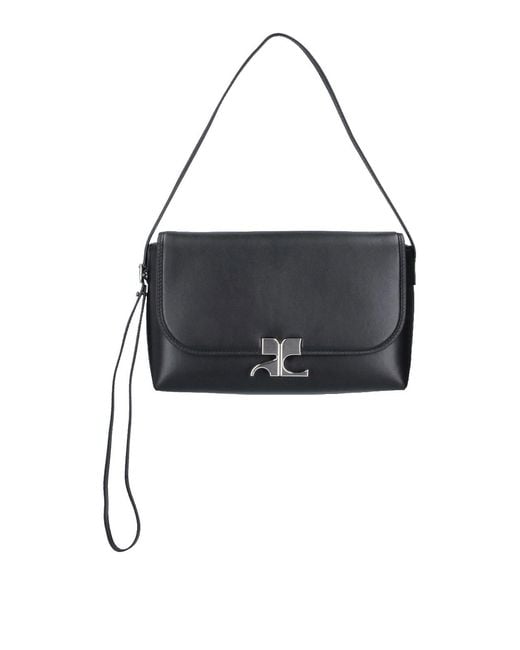 Courreges Black Icotype Shoulder Bag